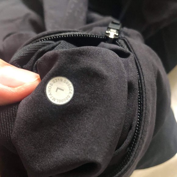 lululemon black T.H.E shorts, size L, 7in inseam - Picture 2 of 3